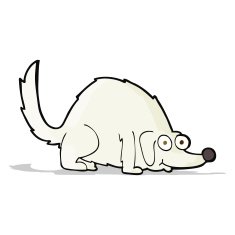 cartoon happy dog N122