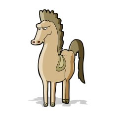 Cartoon Horse N107