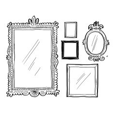 Artsy doodle frames