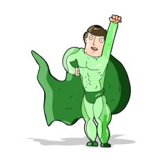Cartoon superhero N37