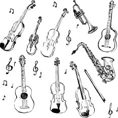 Set of musical instruments N3