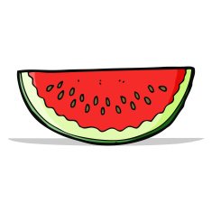 Cartoon Watermelon Slice N24