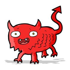 cartoon little demon N42