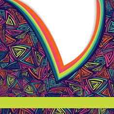 Design template with abstract triangles Ethnic ornament backg