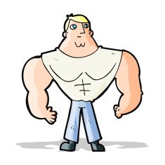 Cartoon Body Builder N17 free image download