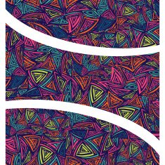 Top border set with abstract triangles eps