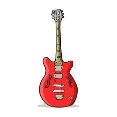 Cartoon Electric Guitar N17