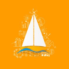 Drawing business formulas sailboat N3