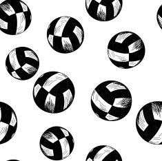 Volleyball theme seamless