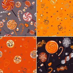 Halloween Seamless Patterns