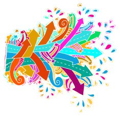 Colourful Arrows Doodles N2