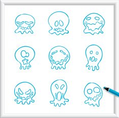 Sketch Icons - Ghosts