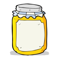cartoon jar of honey N8