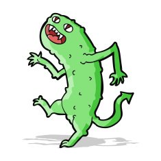 Cartoon monster N216