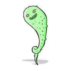 cartoon spooky ghost N169