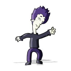 cartoon halloween vampire N28