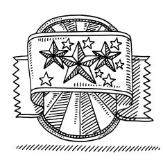 Star Badge Drawing