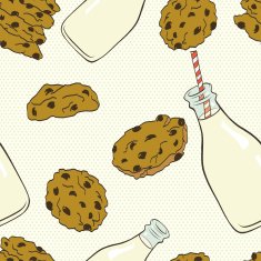 Milk and cookies pattern N3
