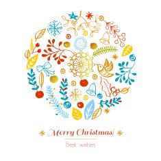 Postcard Merry Christmas N3