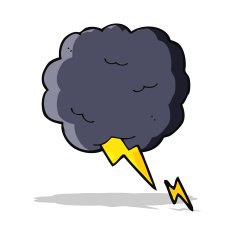 cartoon thundercloud symbol N10