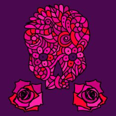 Sugar skull and roses N2