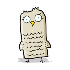 Cartoon Owl N238