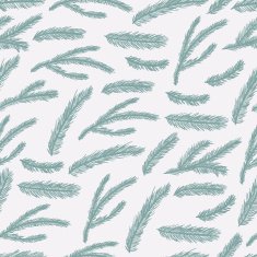 Vector seamless pattern with fir branches Christmas background