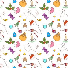 Christmas pattern background Seamless vector paper