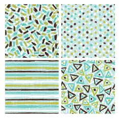 Set of four seamless textures