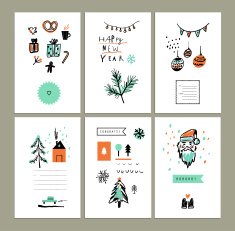 Merry Christmas and Happy New Year set N3