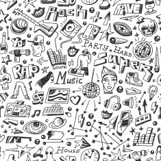 music - seamless pattern
