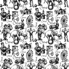 Hand drawn sketch circus and amusement vector illustration Vint N9