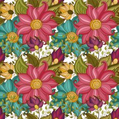 Vector seamless floral pattern N174