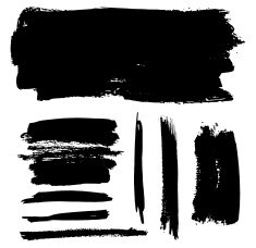 Black brush strokes N11