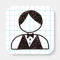 waiter doodle N15