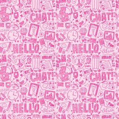 seamless doodle communication pattern N43