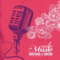 Music background Hand drawn illustration and typography design N8