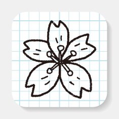 Cherry blossoms doodle N5
