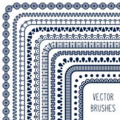 Ethnic hand drawn vector line border set and hipster scribble N12