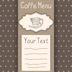Coffe menu card N2