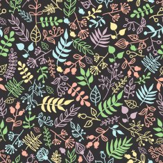 Vector doodle rustic floral pattern N2