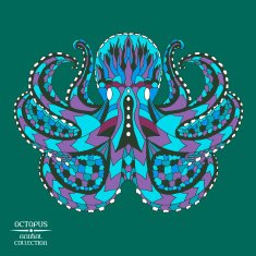 Zentangle stylized octopus Sketch for tattoo or t-shirt N3