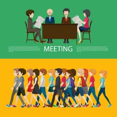 Business concept infographic people