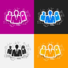 drawing business formulas people N3