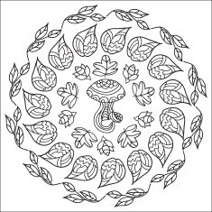 Autumn zentangle N2