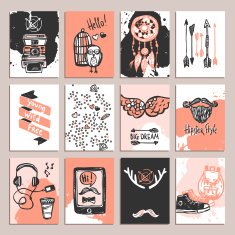 Hipster Card Set