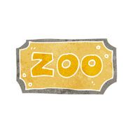 Cartoon Zoo Sign N26