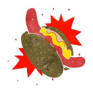 cartoon hotdog N30