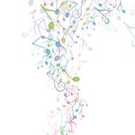 Vector Background with Music Notes N28