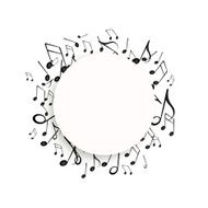 Vector Background with Music Notes N30